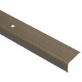 vidaXL Schodové hrany 30 ks Hnedá 67 x 3 x 2 cm Hliník