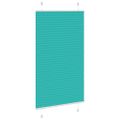 vidaXL Plisovaná roleta petrolejovo zelená 75x150 cm šírka látky 74,4 cm polyester