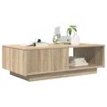 vidaXL Konferenčný stolík Sonoma dub 95 x 55 x 31 cm Kompozitné drevo