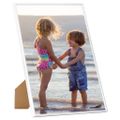 vidaXL Fotorámiky na stenu alebo stôl 3 ks biele 50x70 cm MDF