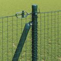 vidaXL Zvarené drôtené pletivo s betónovým základom 25 x 1,2 m Zelená