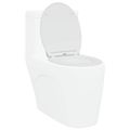 vidaXL WC sedadlo Biela 45,5 x 37,5 x 3,8 cm Duroplast