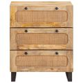 vidaXL Servírovacia skriňa 60 x 33 x 75 cm Masívne mango drevo Hnedá