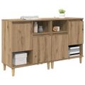 vidaXL Komody 2 ks Remeselný dub 60 x 35 x 70 cm Kompozitné drevo
