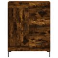 vidaXL Vysoká skrinka dymový dub 69,5x34x180 cm spracované drevo