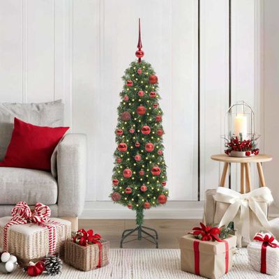 vidaXL Umelý vianočný stromček Zelená 120 cm PVC, oceľ a plast