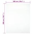 vidaXL Priliehavé prestieradlo Jersey biele 100x200 cm bavlna