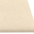 vidaXL Nástenný čelník 12 ks 60 x 15 cm Krémová látka