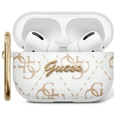 Puzdro Guess PU New 4G Hook pre AirPods Pro 2 biela