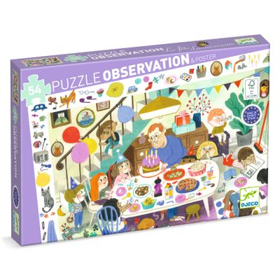 Objavovacie puzzle Narodeninová oslava 54 ks