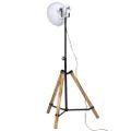 vidaXL Podlahová lampa 25 W biela 75x75x90-150 cm E27