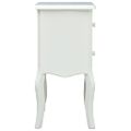 vidaXL Nočný stolík biely 43x32x65 cm MDF