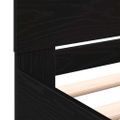 vidaXL Rám postele s čelom Čierny dub 203 x 185 x 70 cm