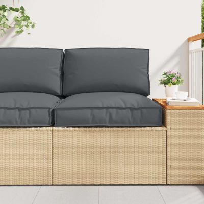 vidaXL Sada vankúšov na palete 2 pcs Antracit Oxfordská látka