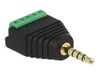 Audio adaptér - 5-pólový mini jack s pinmi (male) do terminálu s 5 pinmi