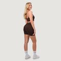 Dámske bezšvové šortky NEO Mocha - GymBeam, veľkosť M, 90% Nylon,10% Elastane