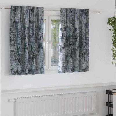 vidaXL Sametové závesy 2 pcs Strieborná šedá 140 x 140 cm Zamat