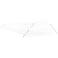 vidaXL Fóliovník s oceľovým rámom biely 80 m² 20x4x2 m