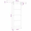 vidaXL Posuvné dvere ORKDAL Biela 93 x 232 cm
