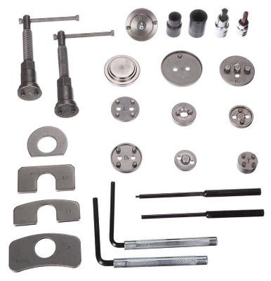 Stláčadlo brzdových piestov MECHANIC BRAKE SET BLACK 50, sada 50ks SIXTOL