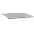 vidaXL Automatická zaťahovacia markíza s LED diódami, antracitová a biela, 600x300 cm