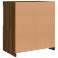 vidaXL Komoda s LED svetlami hnedý dub 60,5x37x67 cm