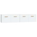 vidaXL Nástenné skrinky 2 ks biele 80x35x36,5 cm spracované drevo