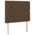 vidaXL Boxspring posteľ s matracom tmavohnedá 100x200 cm látka