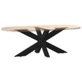 vidaXL Noha konferenčného stolíka v tvare pavúka, čierna 98x58x(42-43) cm, oceľ
