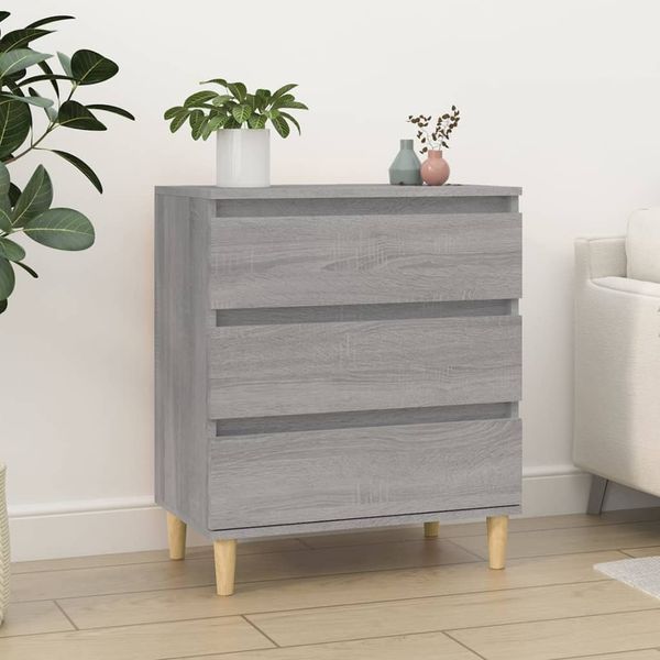 vidaXL Komoda sivý dub sonoma 60x35x70 cm spracované drevo
