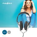 Sluchátka NEDIS HPWD1201BK Hi-Fi televizné s 6 m kábcom