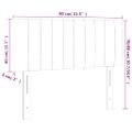vidaXL Čelo postele s LED tmavozelené 80x5x78/88 cm zamat