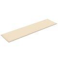vidaXL Nástenný čelník 12 ks 60 x 15 cm Krémová látka