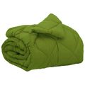 vidaXL Prikrývka na celý rok Zelená 140 x 220 cm Mikrovlákno