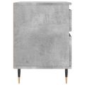 vidaXL Nočné stolíky 2 ks betónové sivé 40x35x50 cm kompozitné drevo