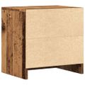 vidaXL Nočné stolíky 2 ks staré drevo 40x30x40 cm kompozitné drevo