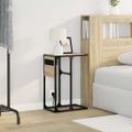 vidaXL Nočný stolík Sonoma dub 41,5 x 26 x 60,5 cm Kompozitné drevo