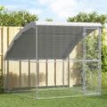 vidaXL Klietka pre sliepky Strieborná 2 x 2 x 2 m Pozinkovaná oceľ