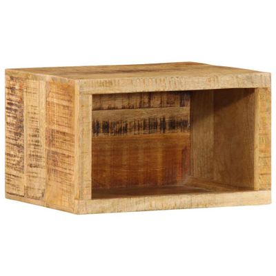 vidaXL Nočný stolík Hnedá 40 x 30 x 25 cm Masívne mango drevo