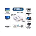 Prepočítavač MASCOM AHC 01 LT video/audio 3x CINCH IN | 1x HDMI OUT 720P/1080P