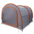 vidaXL Stan 268 x 240 x 191 cm Vodoodolný Sivá a oranžová Polyester