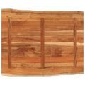 vidaXL Stolová doska 90x80x2,5 cm obdĺžnik masívna akácia živá hrana