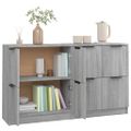 vidaXL Komody 2 ks sivý sivý dub sonoma 60x30x70 cm spracované drevo