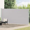 vidaXL Zaťahovacia bočná markíza na terasu 200x614 cm sivá