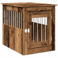 vidaXL Nábytok do prepravky pre psa Old Wood 55x75x65 cm