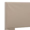 vidaXL Posteľný rám, kapučínová farba, umelá koža 90x200 cm