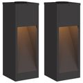 vidaXL Solárna LED chodníková lampa 2 ks Teplá biela 18 x 18 x 50 cm