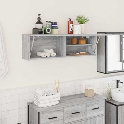 vidaXL Kúpeľňová nástenná skrinka 100x25x30 cm kompozitné drevo