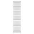 vidaXL Skrinky na topánky 2 ks biely vysoký lesk 27,5x27x102 cm