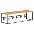 vidaXL Vešiak so živou hranou 100x34x38 cm masívne akáciové drevo